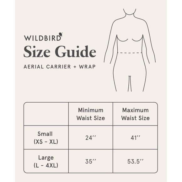 Wildbird Aerial Buckle Carrier Metal Tail XS-XL New No Tags No Box - Picture 5 of 5